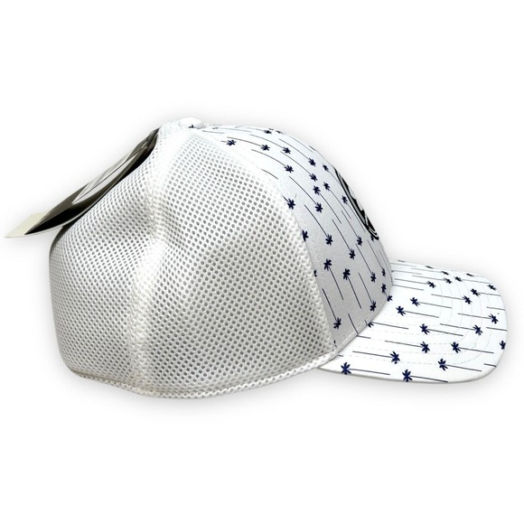 Under Armour UA Hat Men XL 2XL White GOLF ISO-Chill All Over Palm Print Mesh Cap - Picture 3 of 6